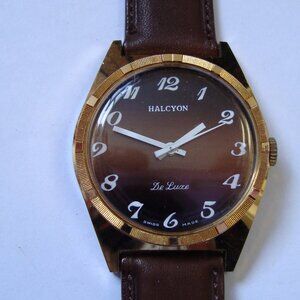 VINTAGE WIND UP HALCYON 1 JEWEL,RUN GREAT